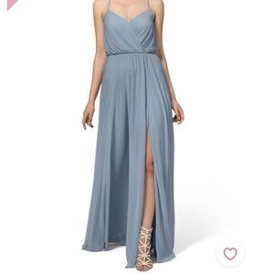 Dusty Blue Azazie Dress